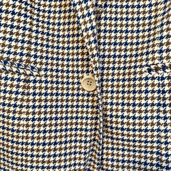 Vintage Blair Houndstooth Multicolor Blazer Size 6 Petite - Picture 6 of 9